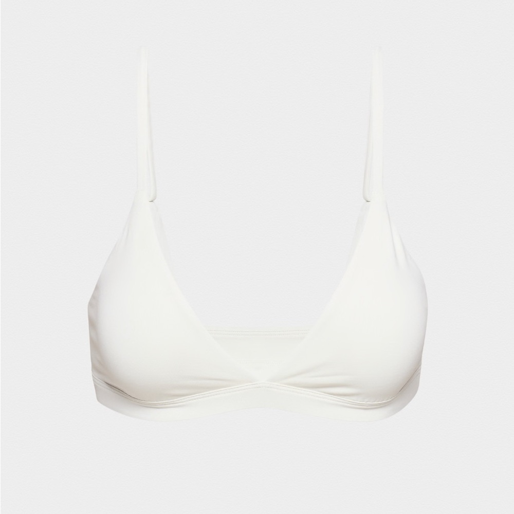 Aritzia Original Contour Triangle Bralette – White – NWT